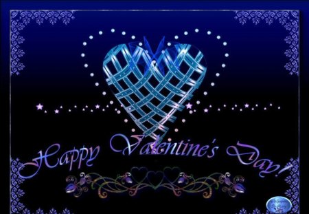 Valentine Blues - holidays, hearts, valentine, valentinesday