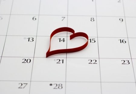 Valentines Day ~â™¥ - date, valentines, calendar, day