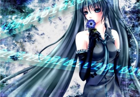 Hatsune Miku - anime, vocaloid, female, blossom, hatsune miku, green eyes, green hair, long hair, superstar, idol, abstract, twin tails, anime girl, twintails, hot, singer, girl, flower, miku, diva, cute, floral, sexy, vocaloids