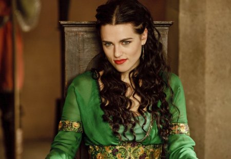 Lady Morgana - katie mcgrath, people, beautiful, tv series, dress, entertainment, celebrity, morgana, merlin, irish, actresses