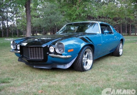 Army of One - GM, Camaro, Blue, Classic