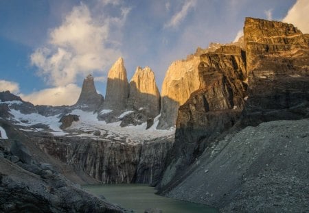 Torres del Paine National Park, Chile - nature, mountains, cool, river