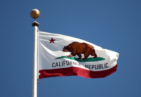 I Love California - Flag, Republic, California, Bear