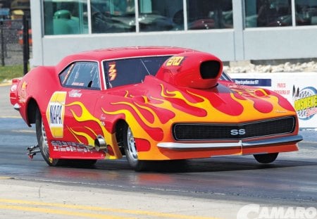 Northern NAPA Car - Red, Camaro, Drag Race, Classic