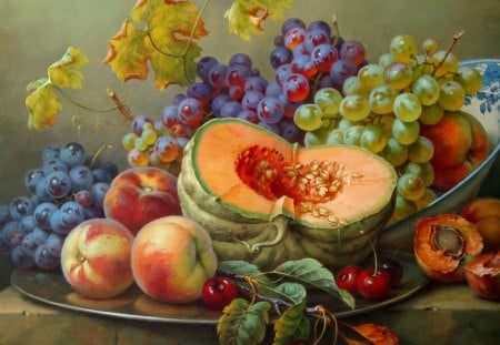 *** Fruit Platter *** - still, fresh, platter, fruits, life