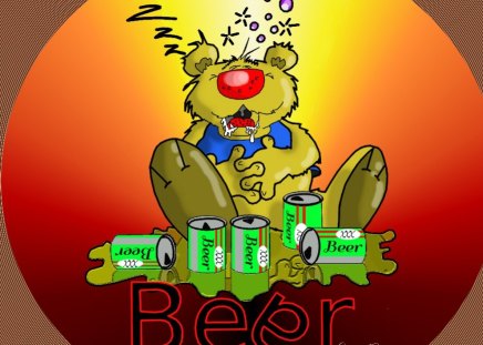 Teddy Beer - bear, beer, camara, humor, teddy, jrc