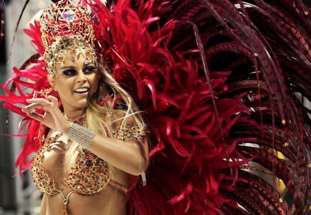 *** Carnival in Brazil *** - female, people, dancer, brazil, carnival