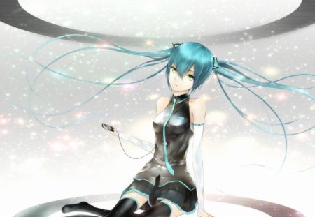 Hatsune - hatsune, miku, cant think of a fourth, blue