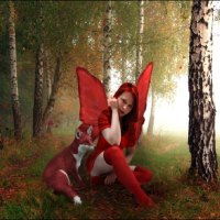 Fairy in red