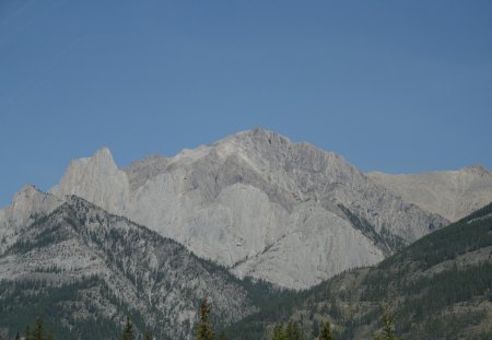 Canadian Rockies 08 - summit, sky, mountains, photography, grey, blue, green