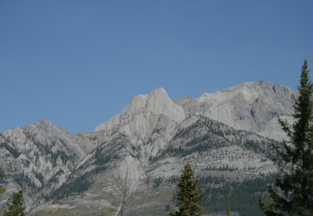 Canadian Rockies 09 - summit, sky, mountains, photography, grey, blue, green