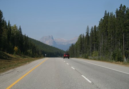 Canadian Rockies 17 - mountains, highways, photography, trees, green