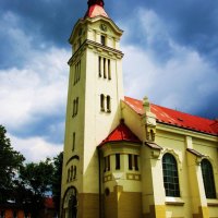 lovely yellow church