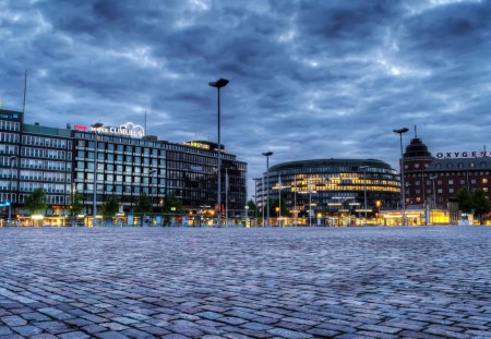 hakaniemi market square in helsinki finland hdr - market, square, hdr, clouds