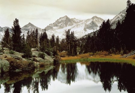 Glacial Tarn. Bear Creek - glaciar, mountains, lake, snow