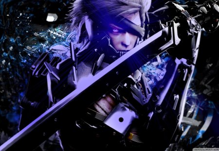 Metal Gear Rising Revengeance - blade, metal, game, cyber, sword, evil, augmented, dark