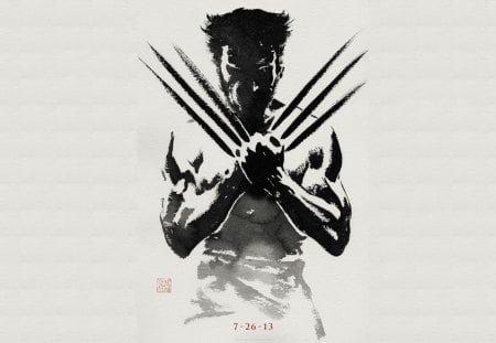 Wolverine - movie, Hugh jackman, dark, wolf