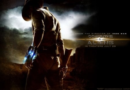 Cowboys & Aliens - women, female, men, space, science, scifi, cowboys, west, movies, guns