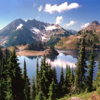 Hart Lake in the Heart of the olympic mountain