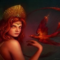 Woman And Phoenix