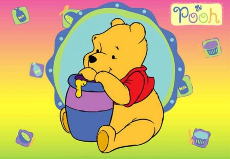 pooh honey - bear, honey, winnie, pooh