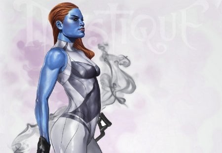 X-Men - x-men, girl, red, mystique