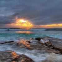 amazing coastal sunset