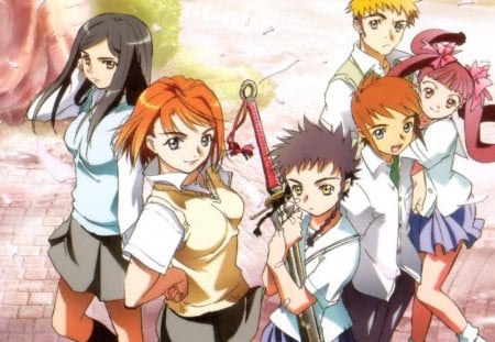 ~My-Hime~ - my hime, mikoto minagi, miroku, takumi tokiha, anime, mai tokiha, yuuichi tate, natsuki kuga, shiho