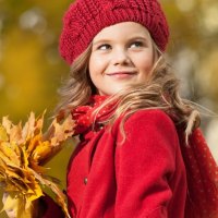 beautiful girl in autumn