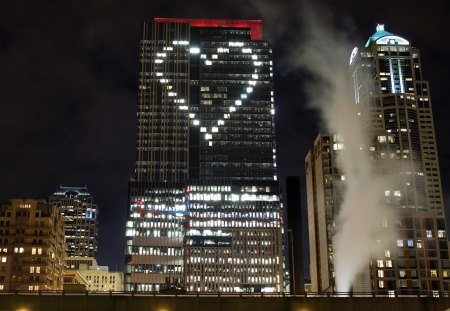 love - city, love, nights, building