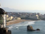 lighthouse overlooking biarritz france