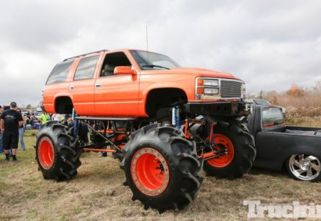 Tahoe - Orange, GM, Lift, Bowrie