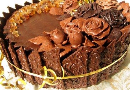 Cake - abstract, choc, Cake, photography