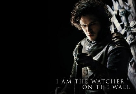 Game of Thrones - Jon Snow - wallpaper, great, picture, jon snow, a song of ice and fire, the nights watch, tv show, westeros, super, skyphoenixx1, game of thrones, show, medieval, hbo, george r r martin, tv series, entertainment