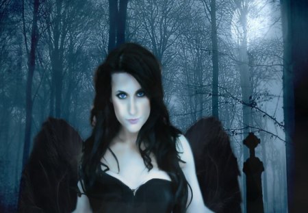 Another dark Angel - girl, dark, fantasy, angel