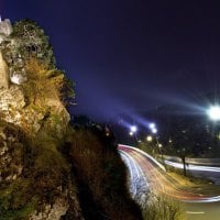 serpentine road up a mountain