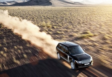 Land Rover - land rover, black, dessert, awesome