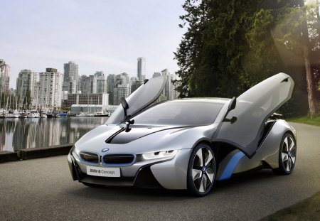 BMW i8 Concept - road, bmw, concept, car