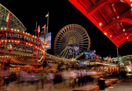 Ferris Wheel - ferris, architecture, parks, wheel