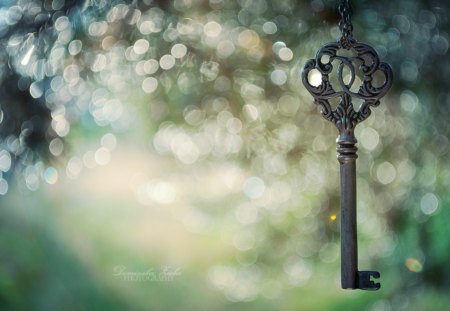 Illuminated - object, key, illuminated, vintage