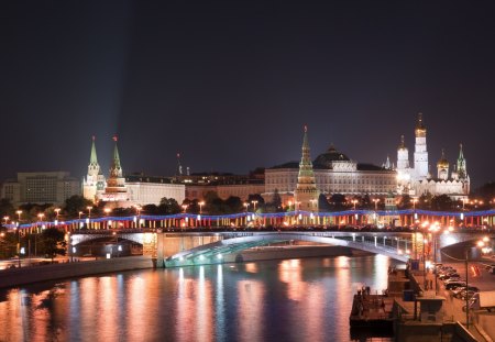 *** MOSCOW - The Kremlin *** - kremlin, city, night, light, architecture