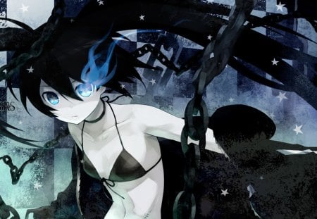 BâœªRâœªS - white, blue, black, cant think of a fourth, black rock shooter