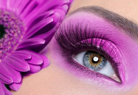 Eyeshadow - nice, woman, beauty, female, eyebrow, eye, make-up, face, pretty, eyeshadow, lady, girl, eyelash, lovely, cosmetics, blue, beautiful, flowers, mascara