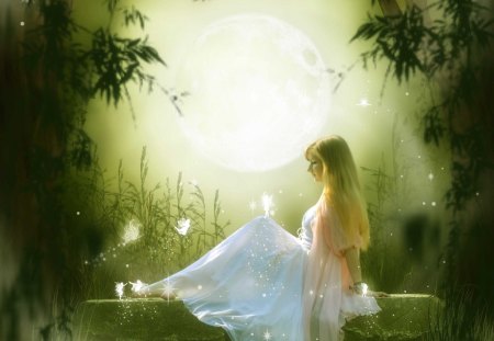 Summer Fairy - Fantasy, Girl, Summer, Fairy