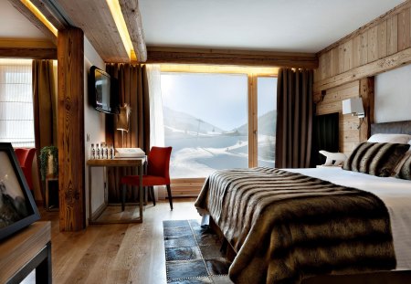 Beautiful Room And Magnificent View - magnificent, winter, beautiful, room, place snow