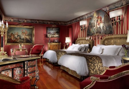 Beautiful Room - luxury, red, beautiful, room, medieval