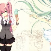 miku hatsune megurine luka ice cream