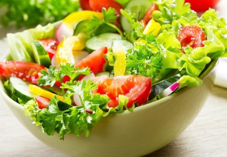 *** fresh salad *** - salad, food, fresh, vegetables