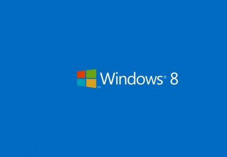 windows 8 - microsoft, blue, windows, plain, hd, simple, 8