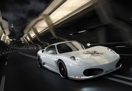 ferrari f430 calavera - road, car, calabera, ferrari